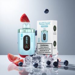 Razz Bar 50K パフ 使い捨てベイプ ブルーベリーアイス 50000パフ タイプC充電