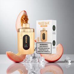 Razz Bar 50K パフ 使い捨てベイプ Peach Ice 50000パフ 1.0オームメッシュコイル