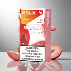 RELX Pod Pro 2 ストロベリーバースト ニコチン含有量3% 600パフ