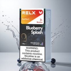 RELX Pod Pro 2 ブルーベリースプラッシュ – ニコチン含有量3%、600プッフ、1.9ml容量
