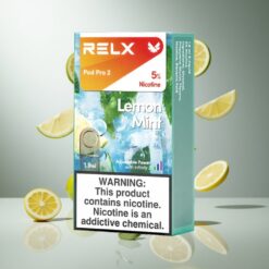 RELX Pod Pro 2 レモンミント ニコチン含有量5% 600パフス