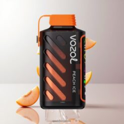 VOZOL Gear Power 20000 Puffs デュアルメッシュコイル & 20mL プレフィルド Peach Ice 卸売業者 日本