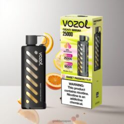 VOZOL Gear Shisha 25000 Puffs デュアルメッシュデュアルモード & 1000mAh バッテリー容量 スイートパッションフルーツ 卸売業者 日本