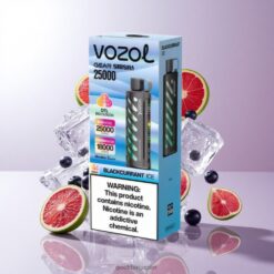 VOZOL Gear Shisha 25000 Puffs デュアルメッシュデュアルモード & スマートチップS.i.L.C Tech 卸売業者 日本 Blackcurrant Ice