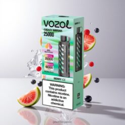 VOZOL Gear Shisha 25000 Puffs デュアルメッシュデュアルモード＆1000mAh ベリーアイス 卸売業者 日本