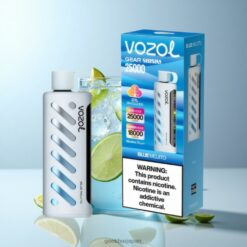 VOZOL Gear Shisha 25000 Puffs ブルーモヒート スマートチップ S.i.L.Cテック デュアルメッシュデュアルモード 卸売業者 日本
