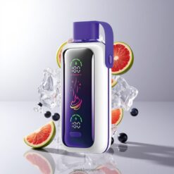 VOZOL Star 20000 Puffs ディスポーザブルベイプ グレープアイス 2.2インチHDミラー画面 デュアルメッシュ 卸売業者 日本